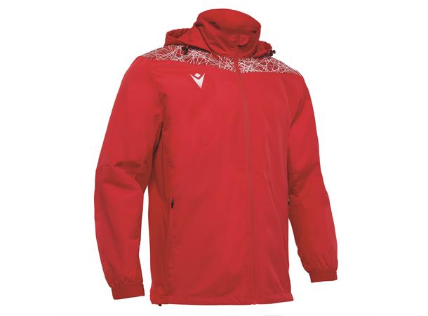 Lahti Showerjacket RØD/HVIT XXL Vann- og vindavstøtende jakke - Unisex 